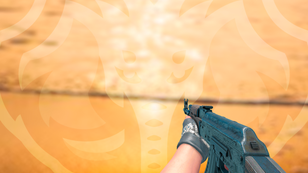 AK-47 Delta de Aço luva abocanhada