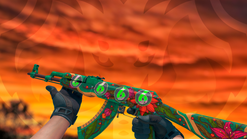 AK-47 Lótus Selvagem sticker tier 6 melancia holo