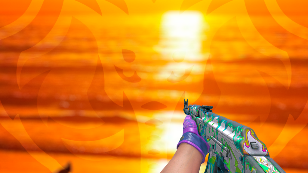 AK-47 Tiro na Cabeça luva xadrez imperial