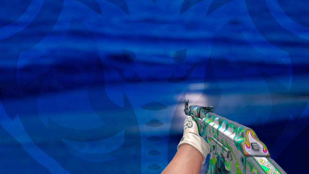 AK-47 Tiro na Cabeça luva leopardo da neve