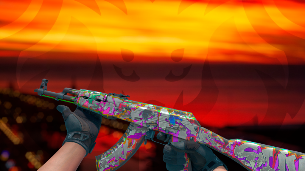 AK-47 Tiro na Cabeça adesivo furia holo