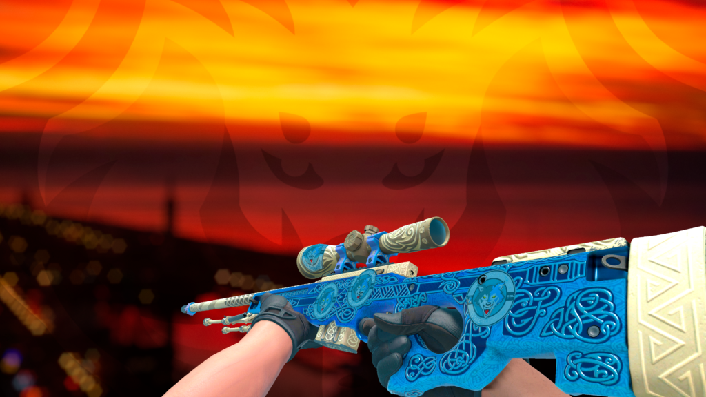 AWP Gungnir com adesivo Lobo da ESL