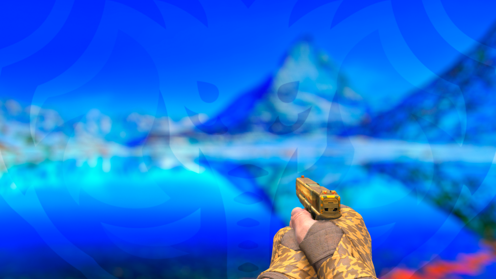 Glock-18 Domínio de Ramsés com Faixas Shemagh Laranja