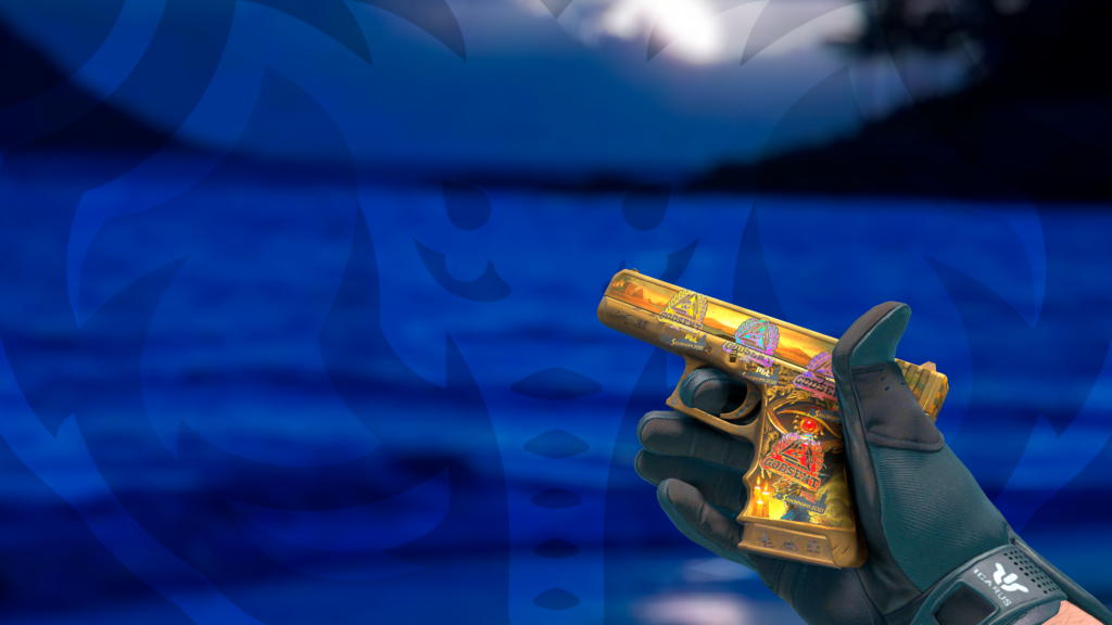 Glock-18 Domínio de Ramsés com Adesivos Godsent