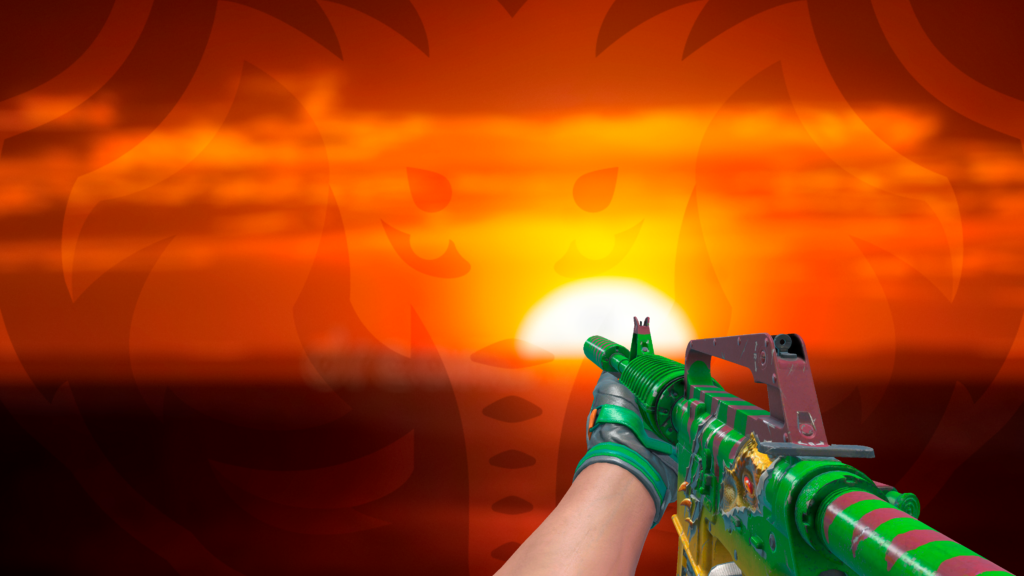 M4A1-S Enforossauro-S gloves turtle