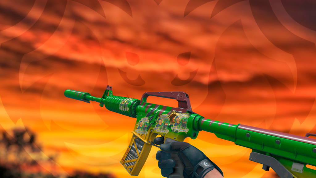 M4A1-S Enforossauro-S sticker greens problem