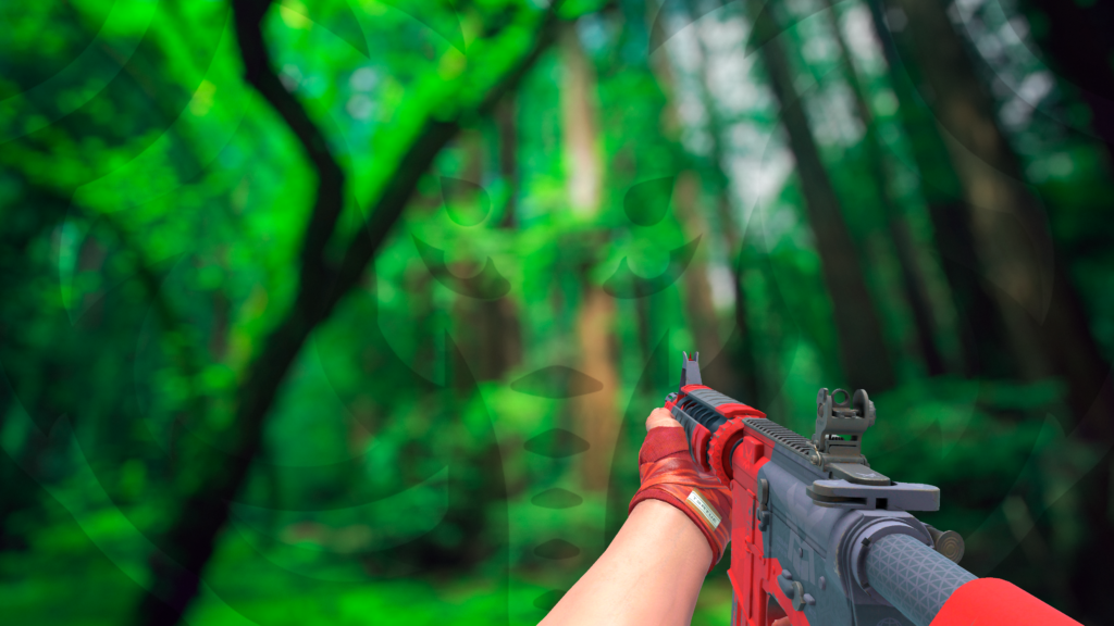 M4A4 Daimiô Malvado com faixas abate