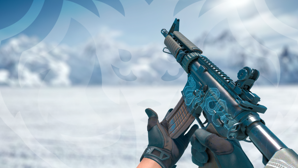 M4A4 Senhor do Rabisco com luva nocts