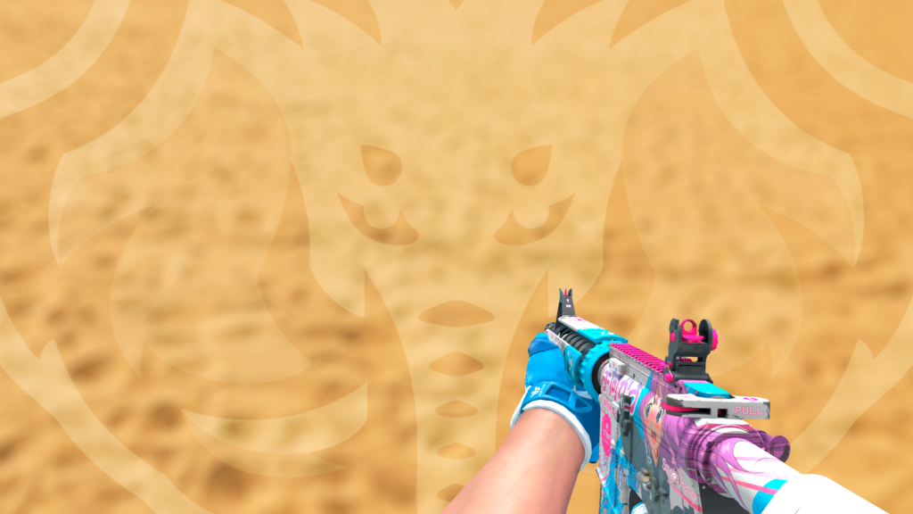 M4A4 Temukau com luva anfíbia