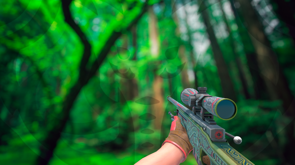 AWP Príncipe com luva crimson weave