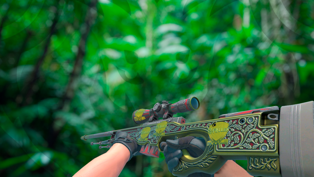 AWP Príncipe com adesivo fallen dourado