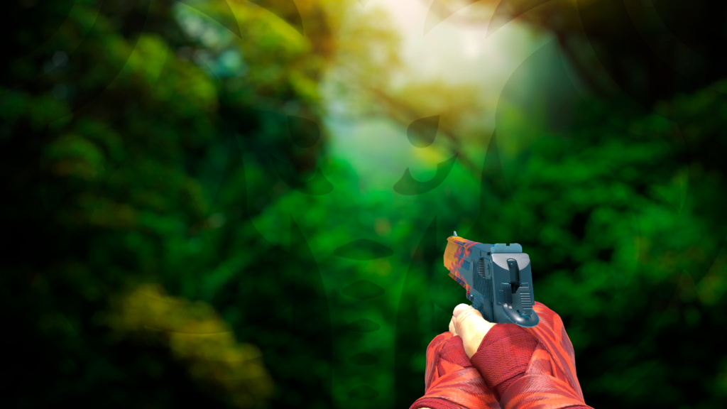 Desert Eagle Chamas Faixas Abate