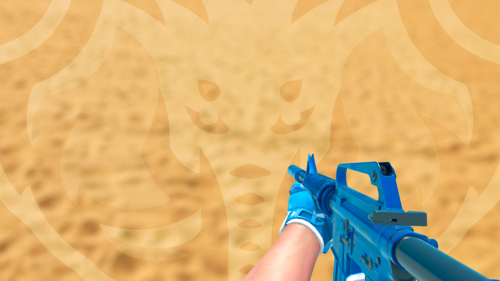 M4A1-S Fósforo Azul luva anfibia