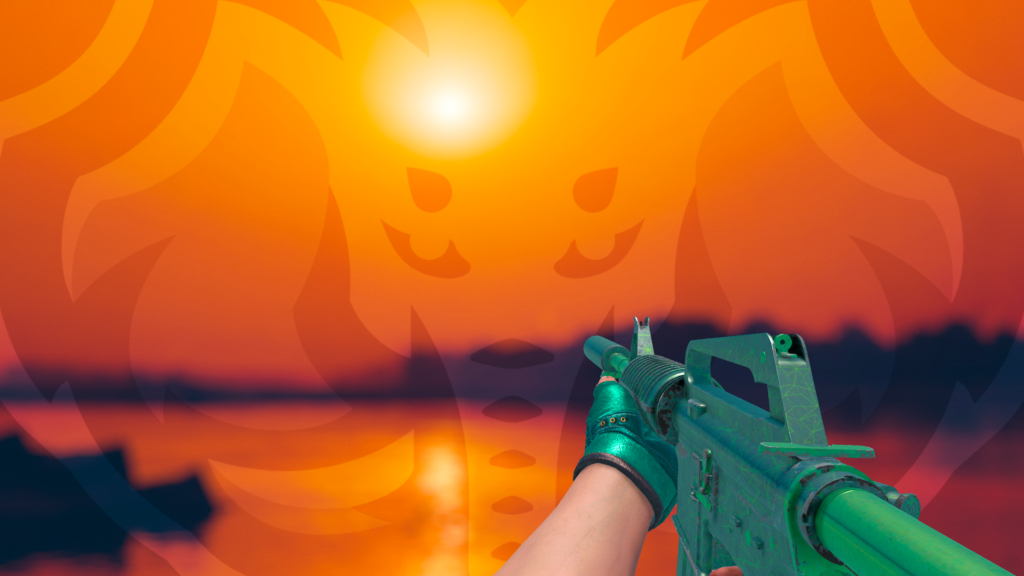 M4A1-S Quartzo Limado luva jade