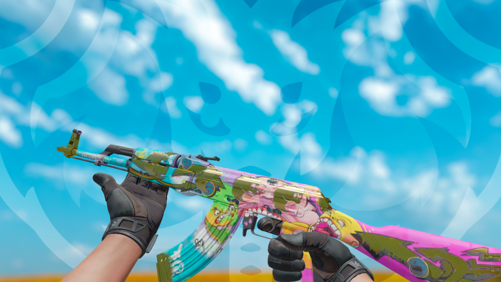 AK-47 Bê-a-Bá dos Monstros Adesivo FURIA Dourado Paris 2023