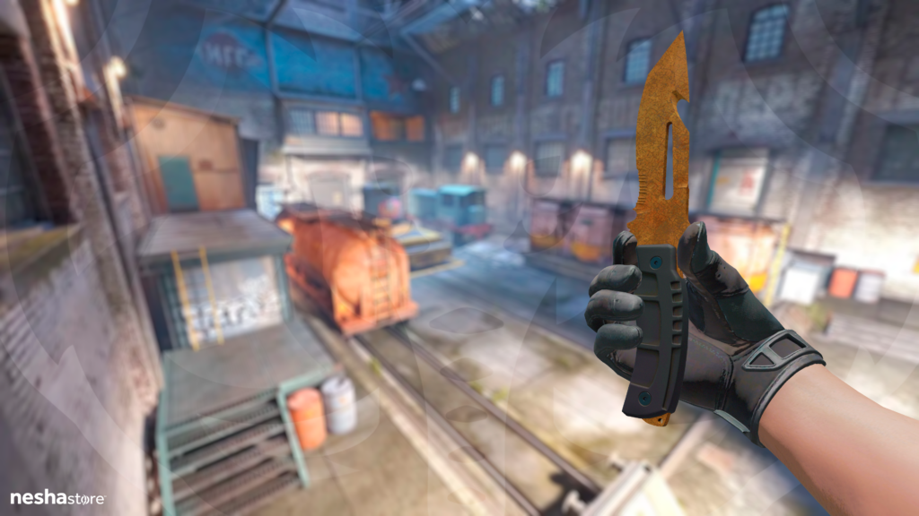 Faca de Sobrevivência - Revestimento Enferrujado