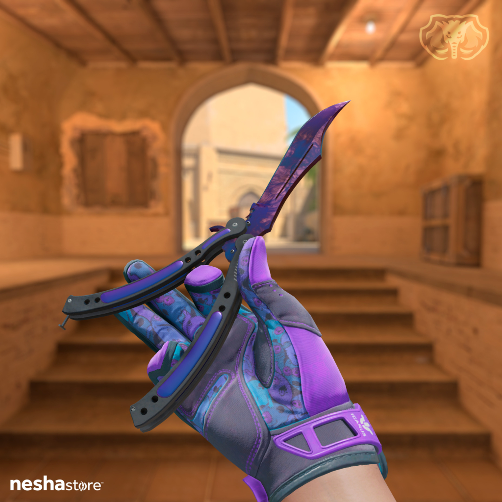 Canivete Borboleta - Doppler Black Pearl