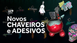 Novos Chaveiros e Adesivos