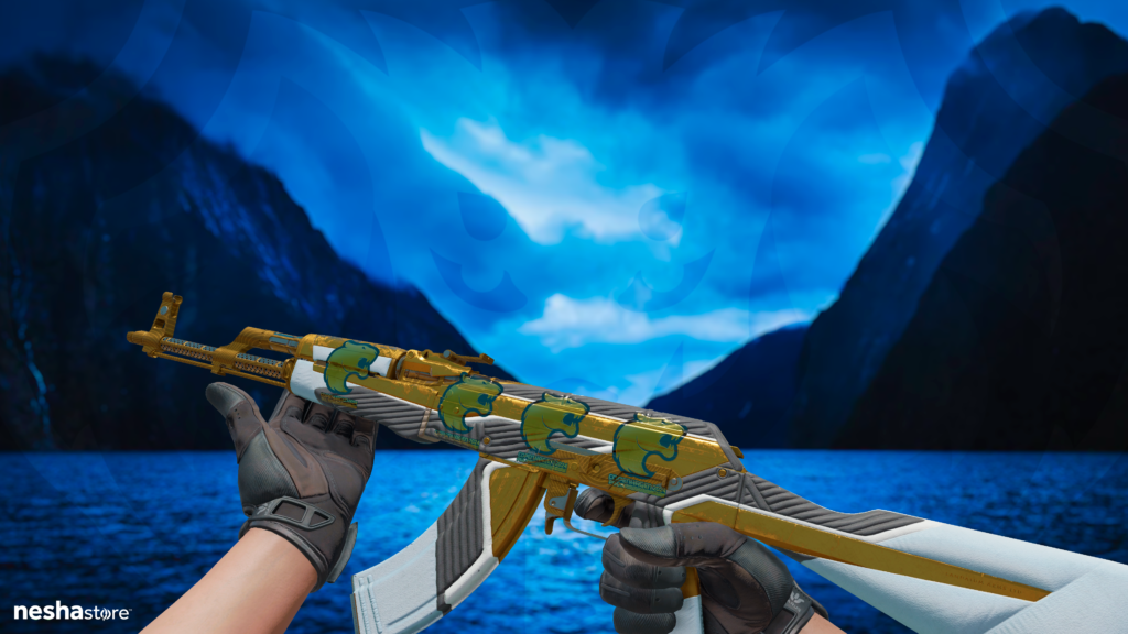 AK-47 | A Oligarca + Adesivo | FURIA (Dourado) | Copenhague 2024