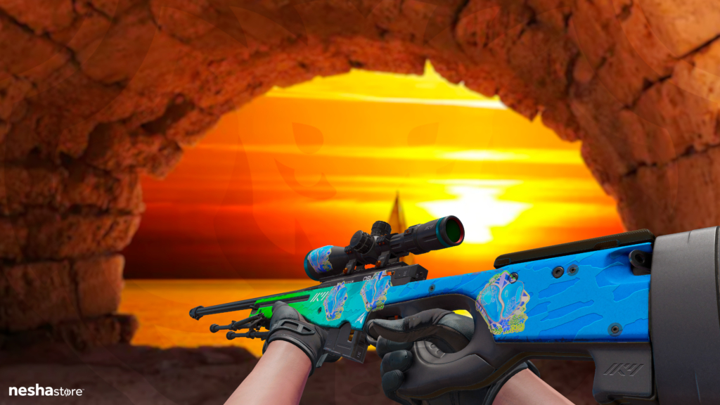 AWP Gelo Compacto + Adesivo | 00 Nation (Holográfico) | Rio 2022