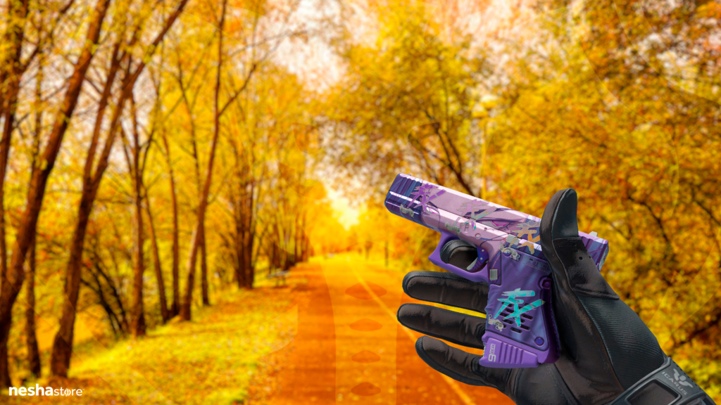 Glock-18 Shinobu + Adesivo Fluxo (Holográfico) Paris 2023