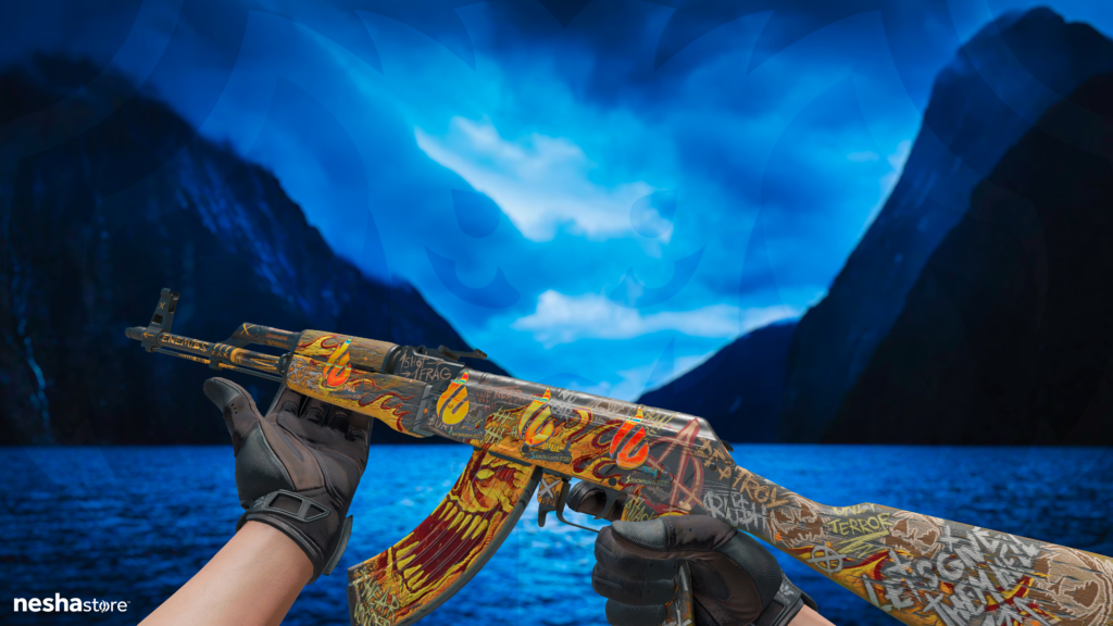 AK-47 Fúria Ardente + Adesivo Copenhagen Flames Holográfico Estocolmo 2021