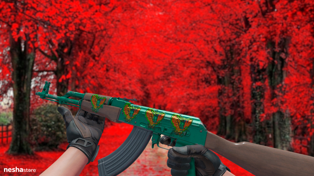 AK-47 Gualtéria + Adesivo Tóxico Brilhante