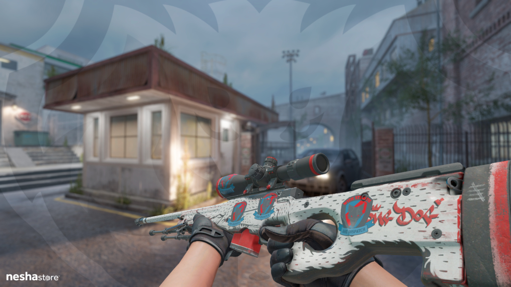 AWP Bombeir-au + Adesivo Cão Negro