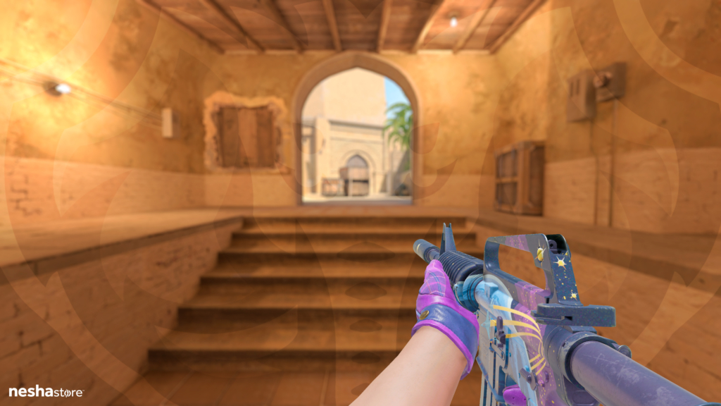 M4A1-S Estratosfera com Luvas de Motorista Imperial Plaid