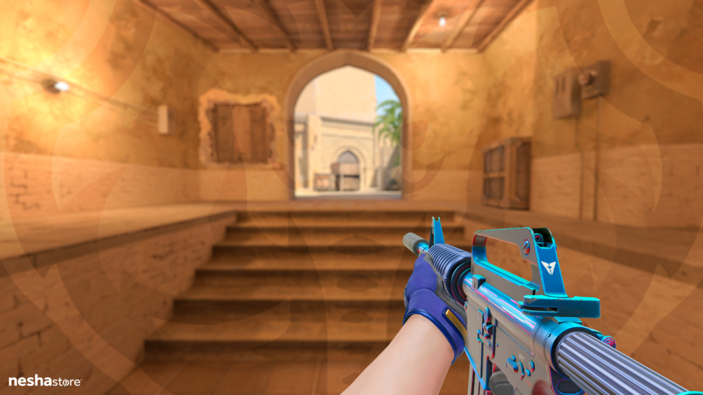 M4A1-S Liquidation com Luvas de Especialista Fade