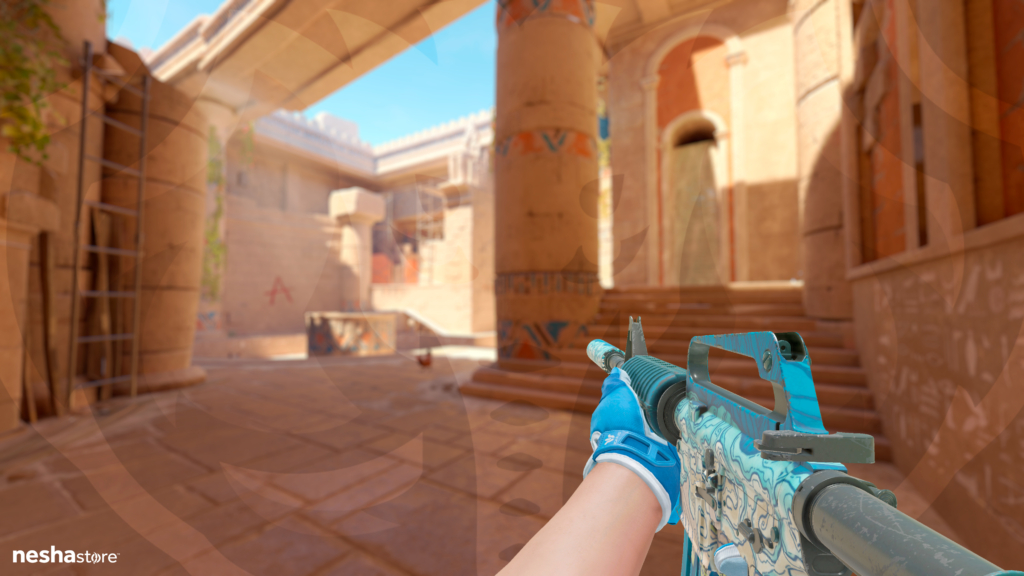 M4A1-S Solitude com Luvas Esportivas Anfíbia