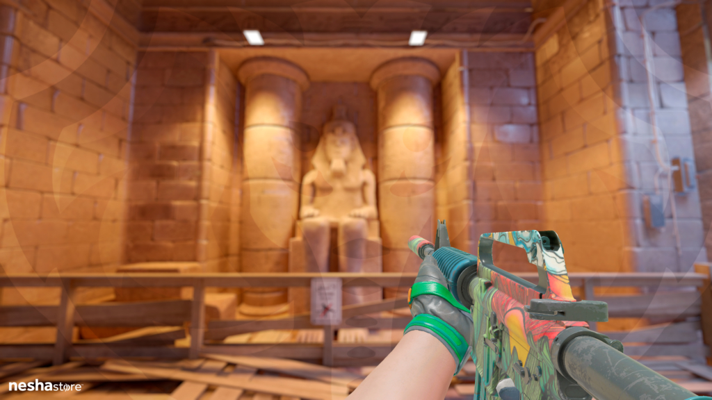 M4A1-S Solitude com Luvas de Motociclismo Tartaruga