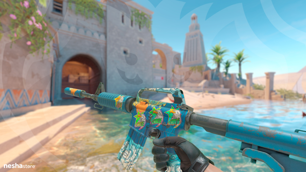 M4A1-S Solitude com Adesivo Águia Lendária Holográfico