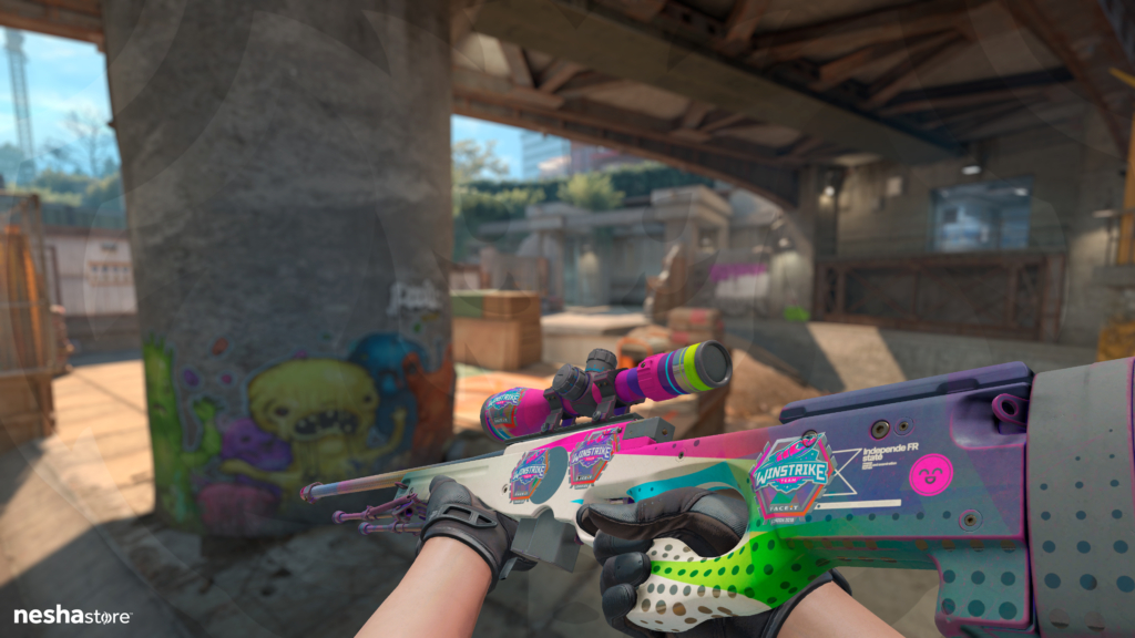 AWP CMYK com Adesivo Winstrike Team Holo London 2018