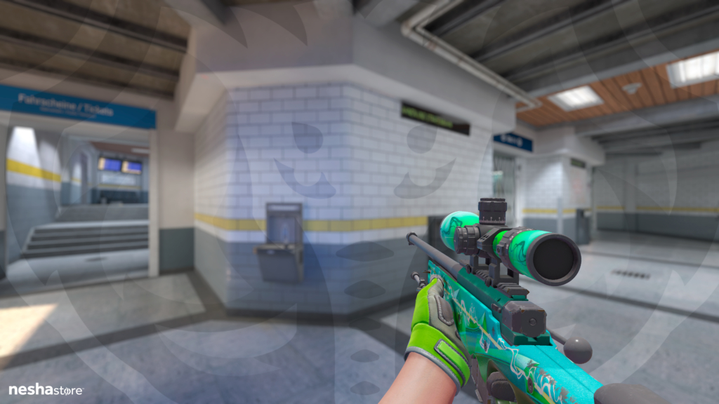 AWP Energia Verde com Luvas de Especialista Teia Esmeralda