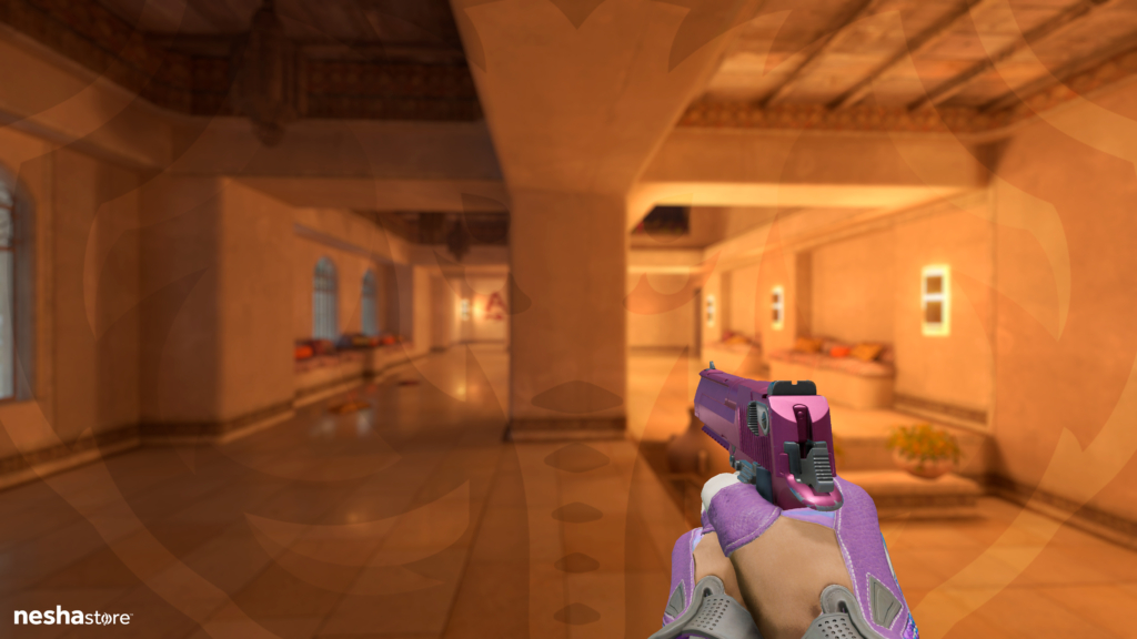 Desert Eagle Mulberry com Luvas Esportivas Violet Beadwork