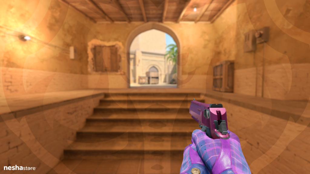 Desert Eagle Mulberry com Luvas de Motorista Xadrez Imperial