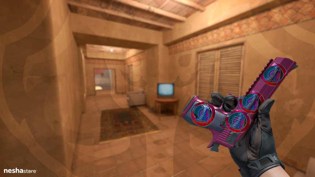 Desert Eagle Mulberry com Adesivo Winstrike Team Katowice 2019 Foil