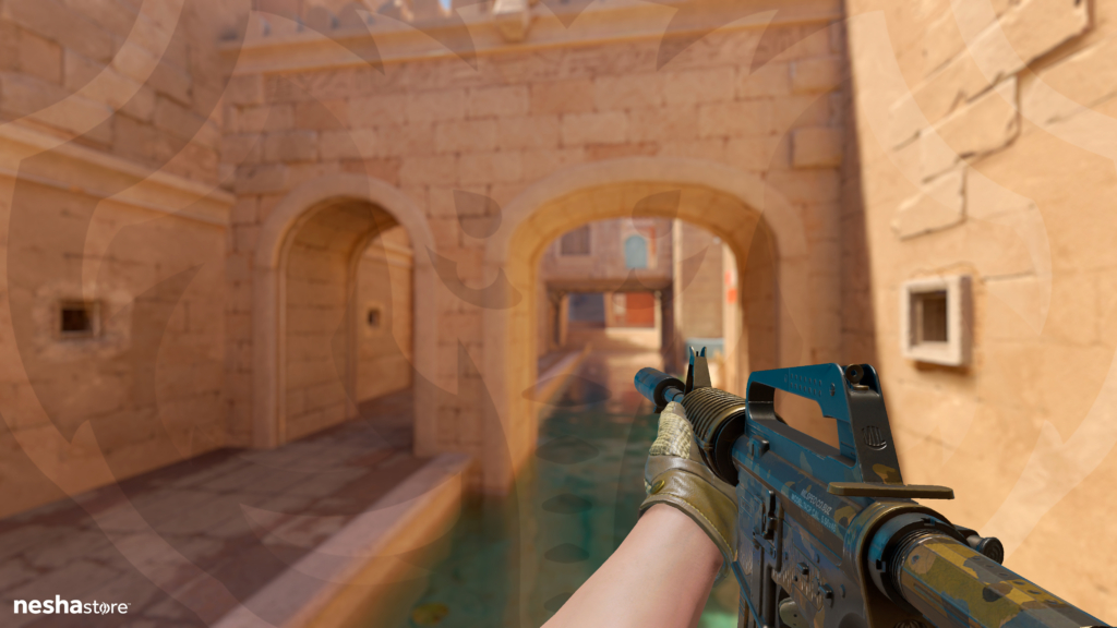 M4A1-S Enlameada com Luvas de Motorista Comboio