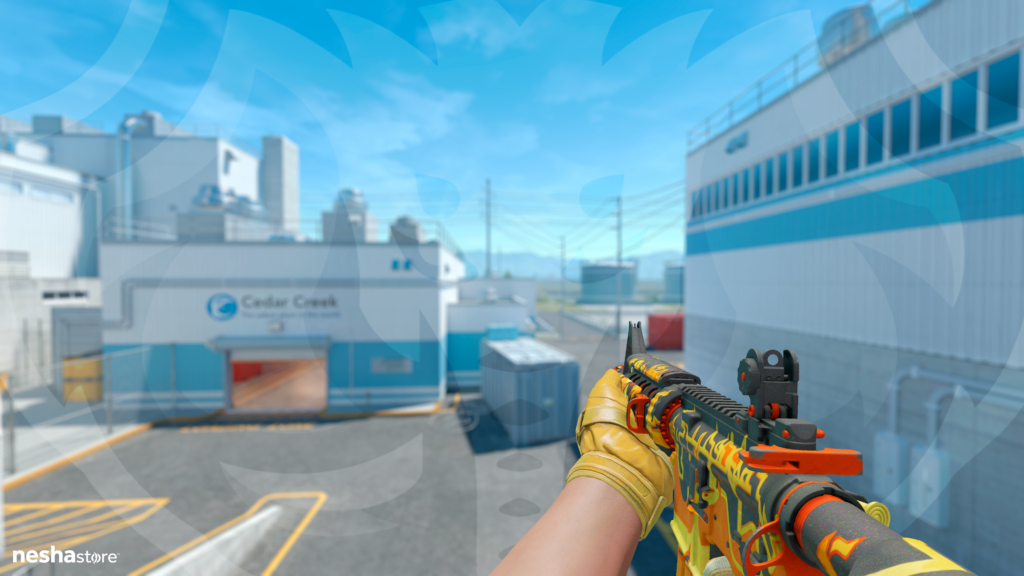 M4A4 Infernal com Luvas de Motociclismo Transporte