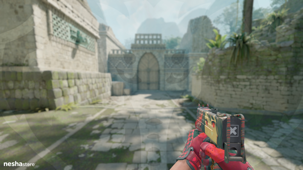 MAC-10 Sakkaku com Luvas Esportivas Shemagh Escarlate