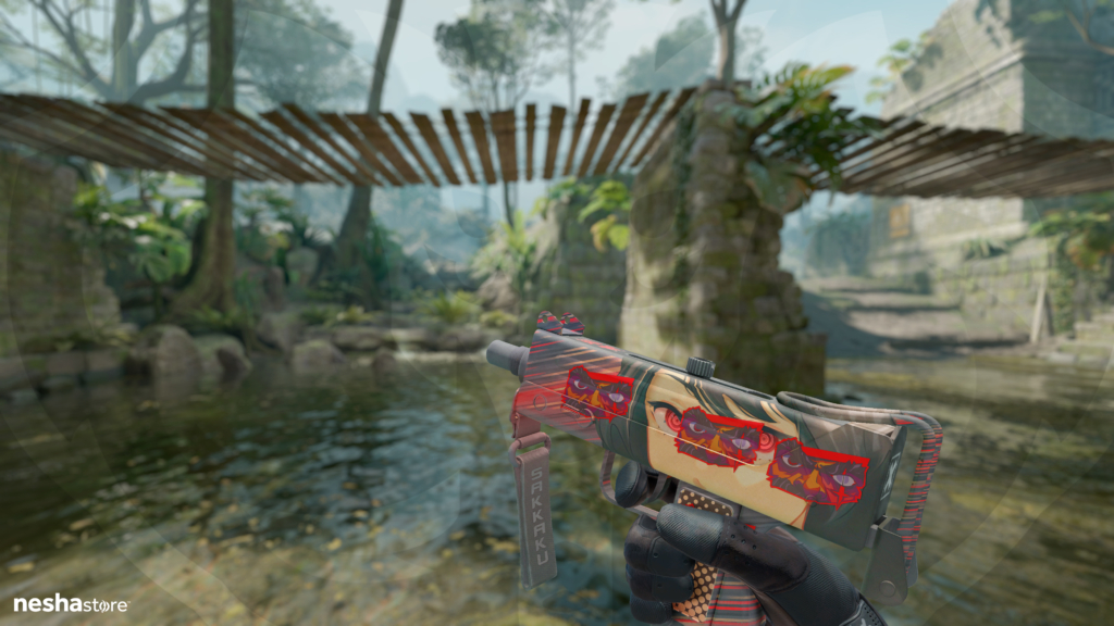 MAC-10 Sakkaku com Adesivo Visão Vermelha