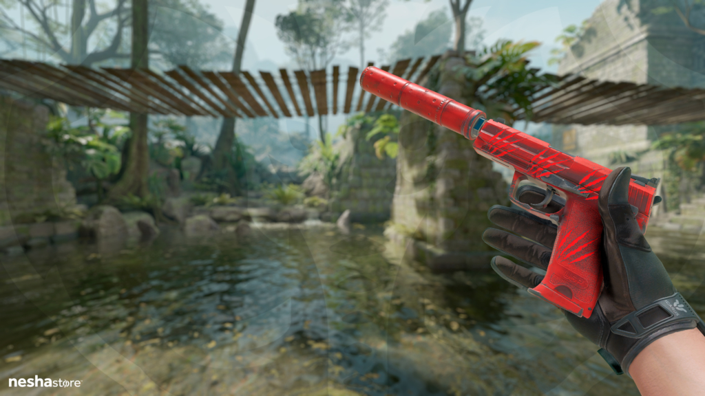 USP-S Bleeding Edge com Adesivo Marcas de Guerra