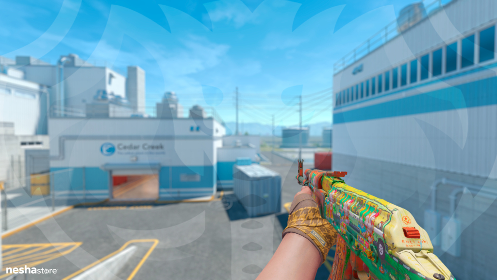 AK-47 Os Forasteiros com Faixas Shemagh Laranja