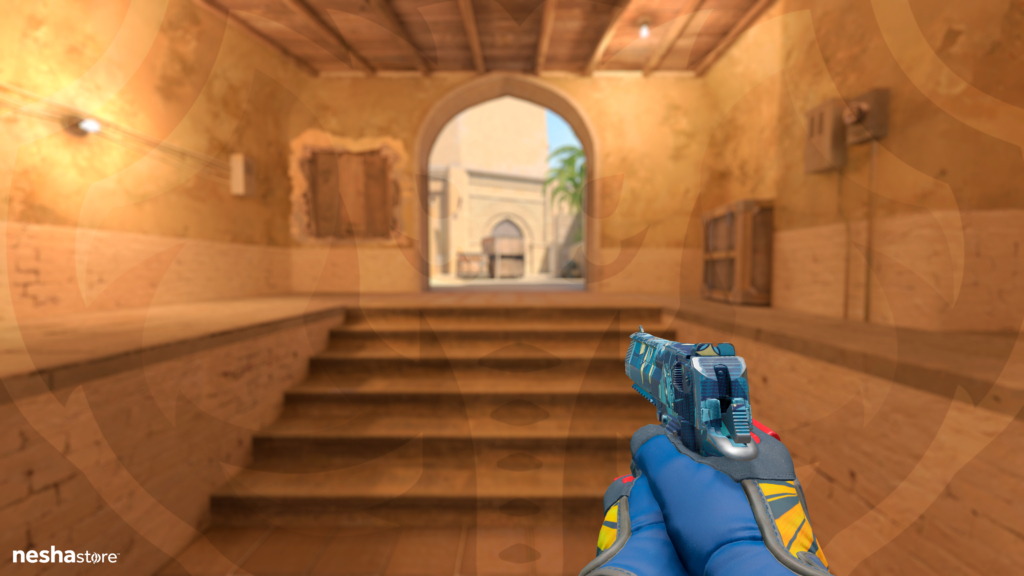 Desert Eagle Sputnik com Specialist Gloves Sunburst