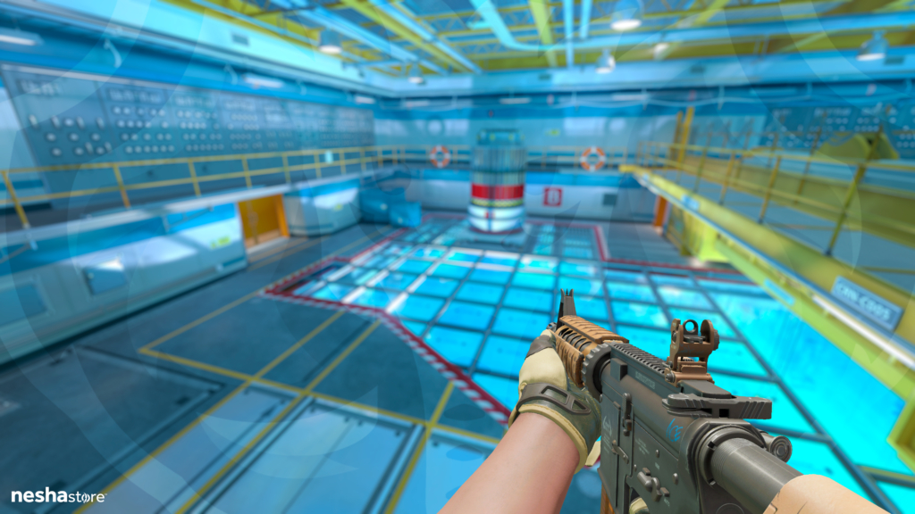 M4A4 Polipente com Sports Gloves Creme Pinstripe