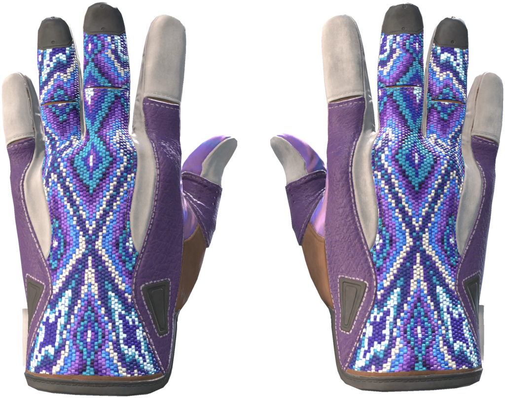 Sports Gloves | Violet Beadwork (44)
