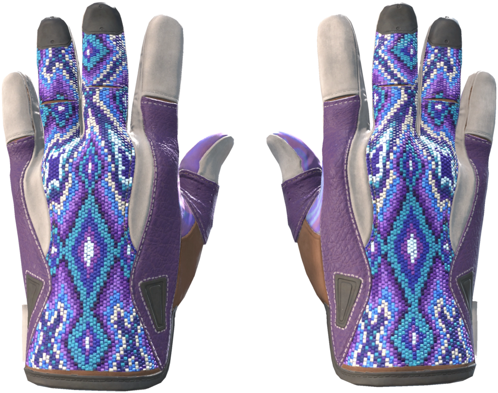 Sports Gloves | Violet Beadwork (8)