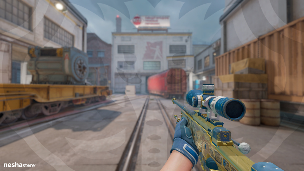 AWP Queen's Gambit com Specialist Gloves Field Agent