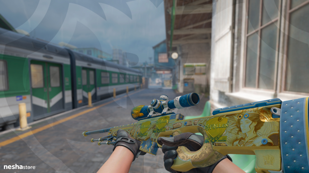 AWP Queen's Gambit com Sticker FalleN Gold Krakow 2017